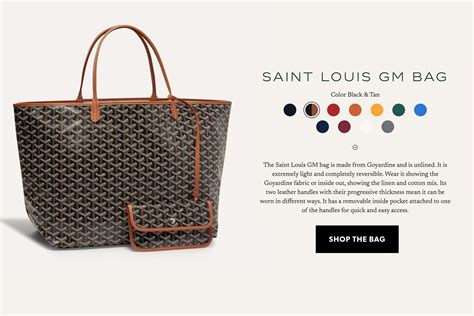 goyard bag types|goyard most expensive bag.